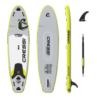 Inflatable Solid All Round DC ISUP - GREY/FLUO Color - Length 10'6" / 323 cm - HS-CNB011070 - hydrosport Cressi